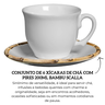 171 3134 conjunto de 6 xicaras de cha com pires 200ml bambu scalla descr