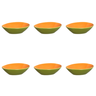 30 7709 conjunto de 6 bowls em ceramica mamao 330ml frutas scalla
