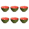30 7721 jogo 6 bowls ceramica frutas melancia 550ml scalla