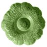 302 7465 petisqueira em ceramica verde cristina 35cm couve scalla decima
