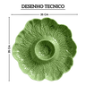 302 7465 petisqueira em ceramica verde cristina 35cm couve scalla desenho