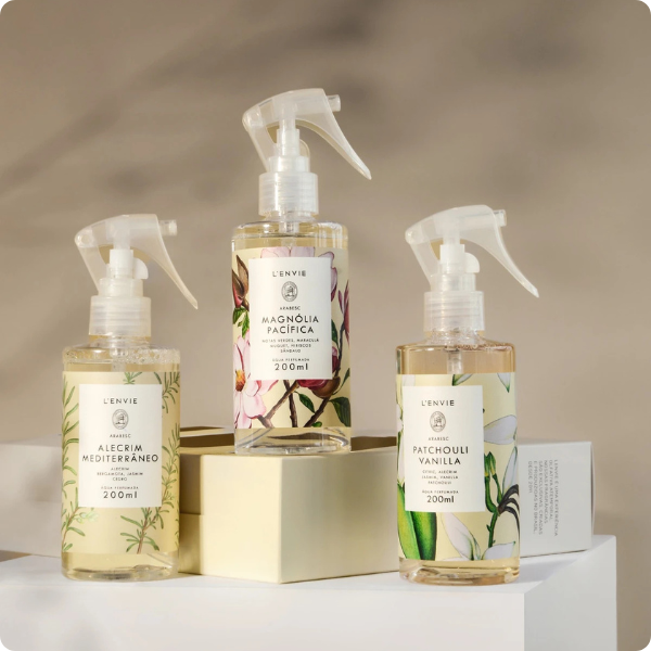 10100200 kit de 3 mini aguas perfumadas mix 200ml lenvie ambiental