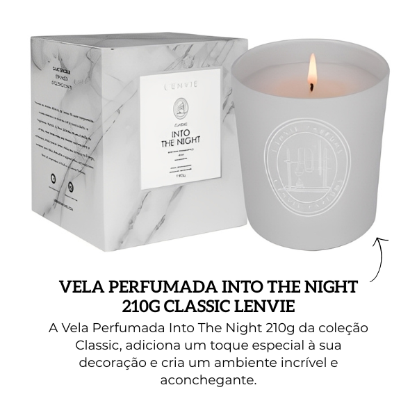 Vela Perfumada Into The Night 210g Classic Lenvie