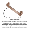 porta toalhas de rosto flat 30cm cobre polido docol 1
