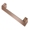 porta toalhas de rosto flat 30cm cobre polido docol