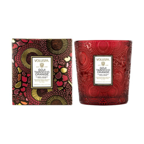 vela copo vidro classico 60h goji tarocco orange 7341