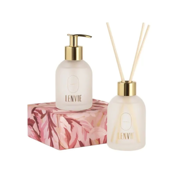 90100001 kit difusor de perfume e sabonete liquido magnolia pacifica 150ml lenvie