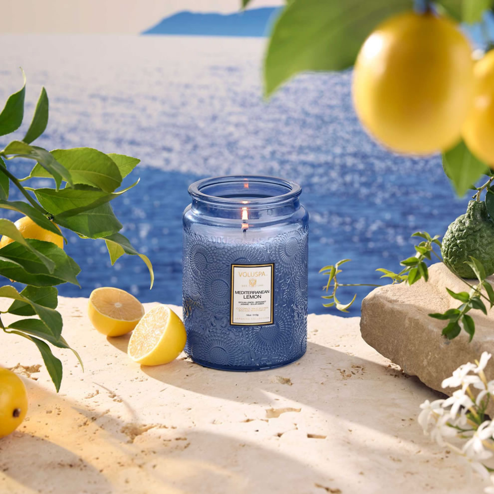 vela pote vidro g 100h relevo mediterranen lemon 72340