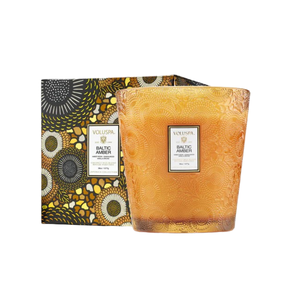 vela vaso pedestal 3 pavios 80h baltic amber 7383