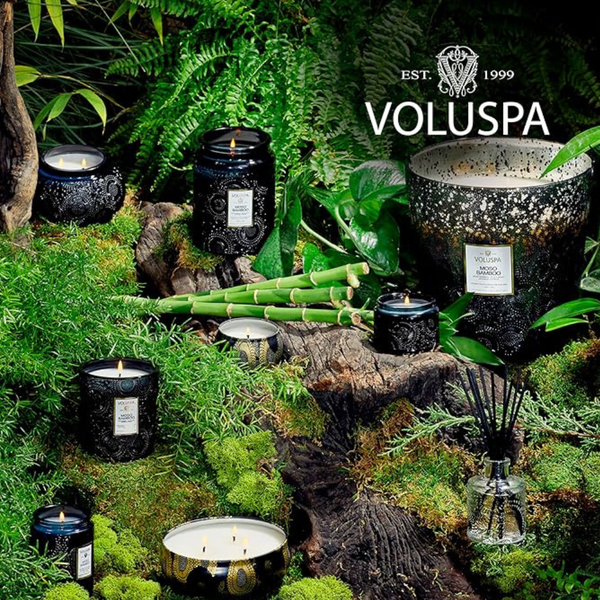 vela pote vidro 250h 5 pavios moso bamboo 7289