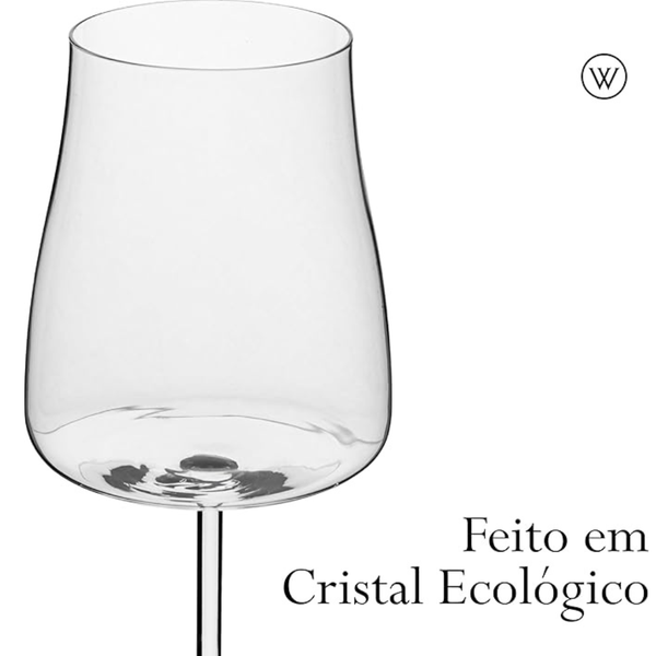 cj 6 tacas de vinho de cristal ecologico livre de chumbo alex 600ml 35712