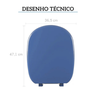 tampa assento sanitario almofadado parissabatini azul astra ttpkaz 11 v