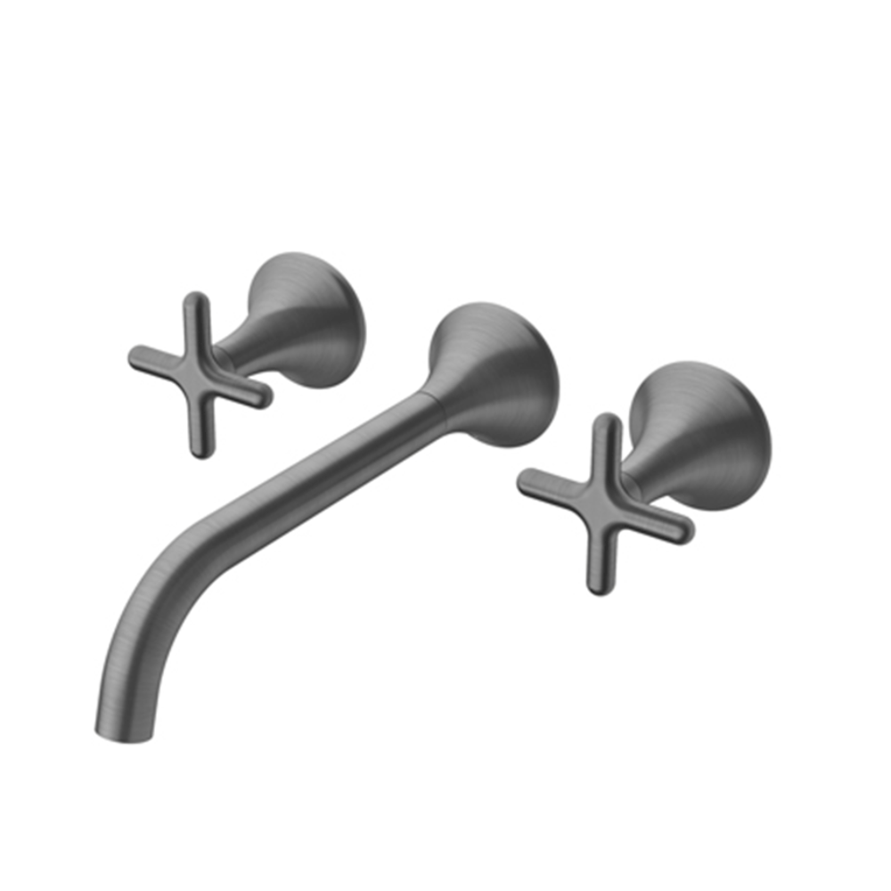 misturador para banheiro de parede 230 liss grafite escovado