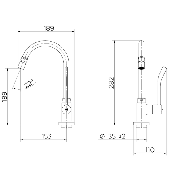 torneira para cozinha com alavanca bica movel benefit 2