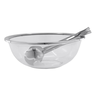 r00691 saladeira com pegador em vidro e aco inox milan riva