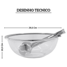 r00691 saladeira com pegador em vidro e aco inox milan riva desenho