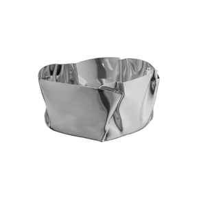 r05489 cachepot cesto de pao em aco inox fiori riva