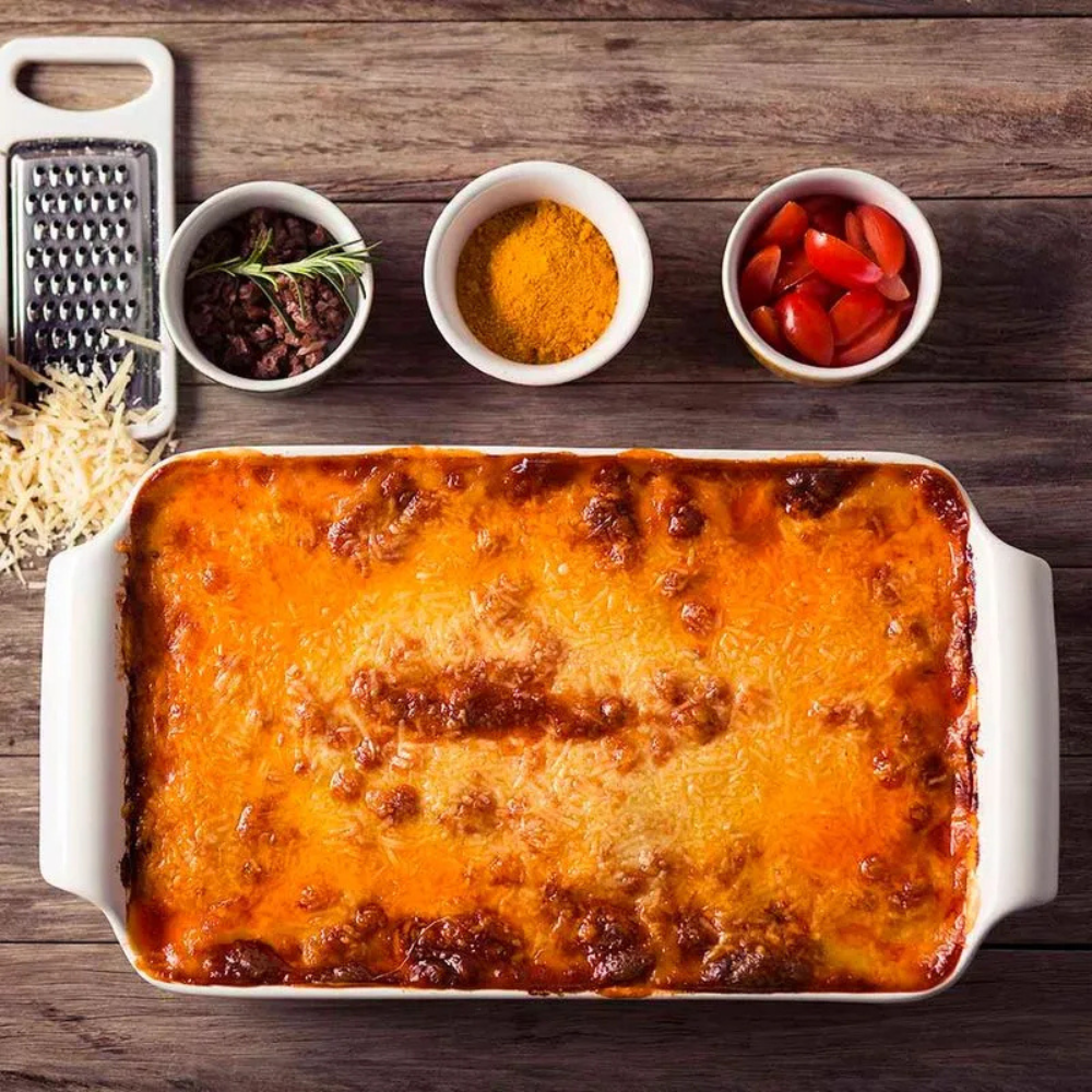 travessa fall refrataria retangular rasa 33x18x6 5cm branca 2