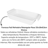travessa fall refrataria retangular rasa 33x18x6 5cm branca 1