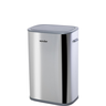 lixeira retangular grande 55 litros com sensor inox vonder 6356055003