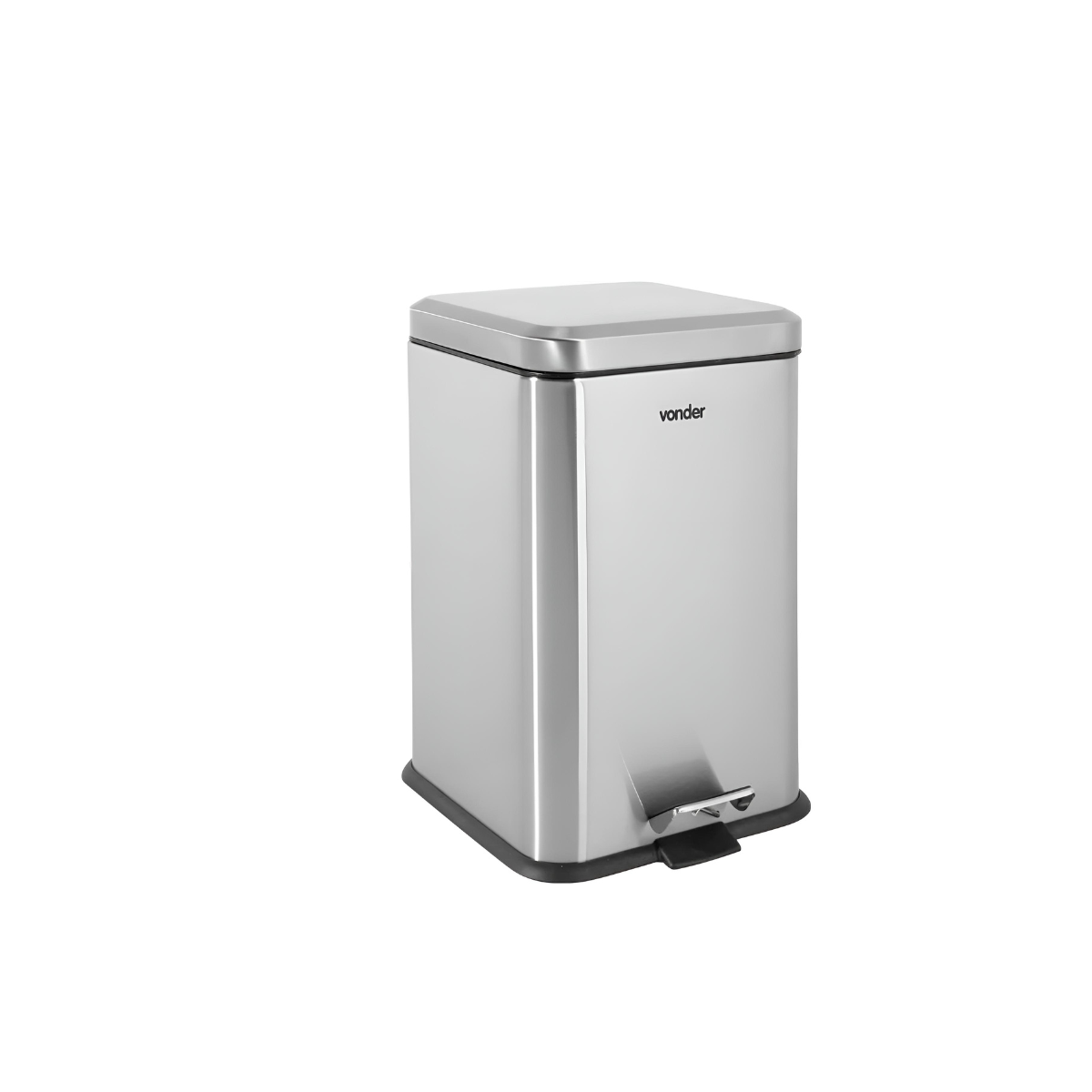 lixeira retangular 20l inox vonder 6356020003
