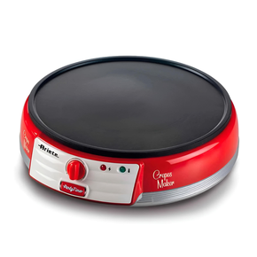 maquina de crepe party time vermelha 1000w 220v ariete 10364 ari i