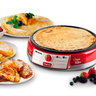 maquina de crepe party time vermelha 1000w 220v ariete 10364 ari i