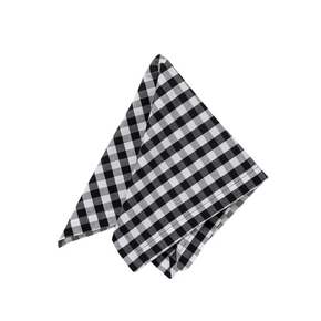 guardanapo 42cm x 42cm xadrez preto e branco 310191