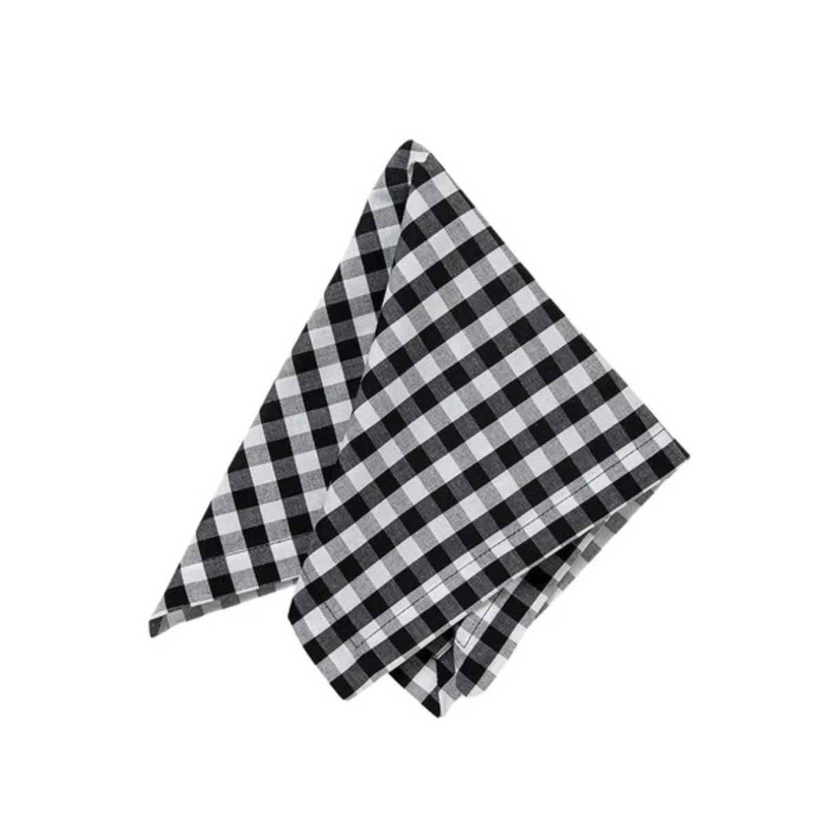 guardanapo 42cm x 42cm xadrez preto e branco 310191