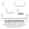 90021542006 kit 5 pecas de acessorios para banheiro cromado docol dot descr