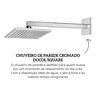 90004885006 chuveiro de parede cromado docol square descr