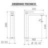 90009251072 torneira para banheiro bica alta ouro escovado docol new edge desenho