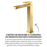 90009251072 torneira para banheiro bica alta ouro escovado docol new edge descr