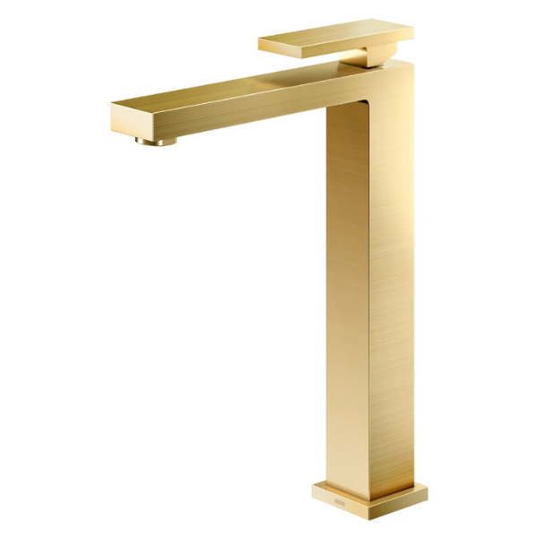 90009251072 torneira para banheiro bica alta ouro escovado docol new edge