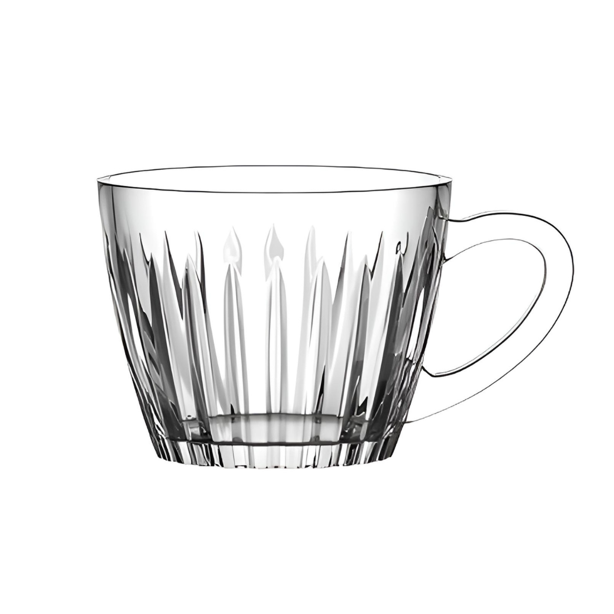 jogo de 8 pecas para cha soho em cristal ecologico 180ml 31486