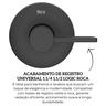 a5a152gnbc acabamento de registro universal 1 14 1 12 logic matte black roca descr