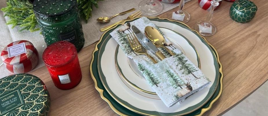 Natal Elegante: uma mesa posta que encanta Natal Elegante: uma mesa posta que encanta