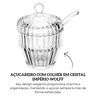 20857 acucareiro com colher em cristal imperio wolff descr