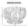 21167 bowl para sobremesa geneva em cristal wolff desenho