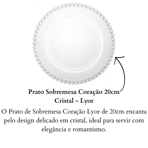 prato sobremesa coracao 20cm cristal lyor