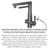 monocomando de cozinha purificador nova docolvitalis grafite escovado 1