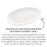 travessa de porcelana new bone butterfly flower lyor 1