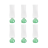conjunto 6 tacas de champanhe vidro base esfera verde 240ml btc 3