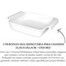 2 travessas fall refrataria para lasanha 25 5x19 5x6 5cm oxford