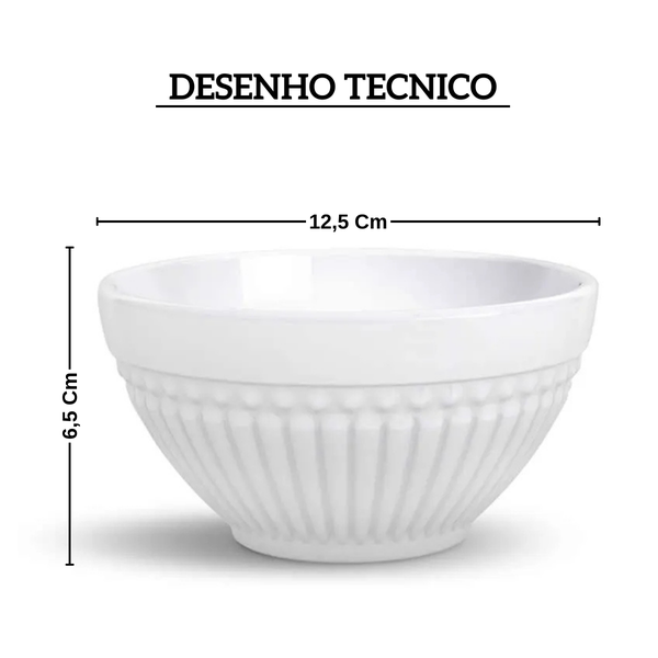 61139 bowl roma em ceramica branco 367ml porto brasil desenho