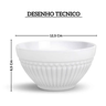 61139 bowl roma em ceramica branco 367ml porto brasil desenho