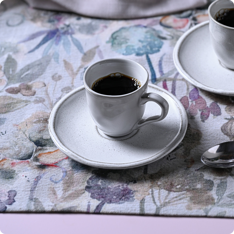 Xícara De Café Com Pires Daily Snow 70Ml Porto Brasil
