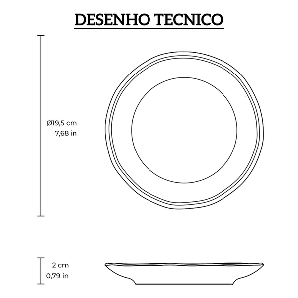 1482132801 prato sobremesa em stoneware daily shiny 19 5cm porto brasil desenho