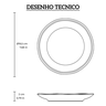 1482132801 prato sobremesa em stoneware daily shiny 19 5cm porto brasil desenho