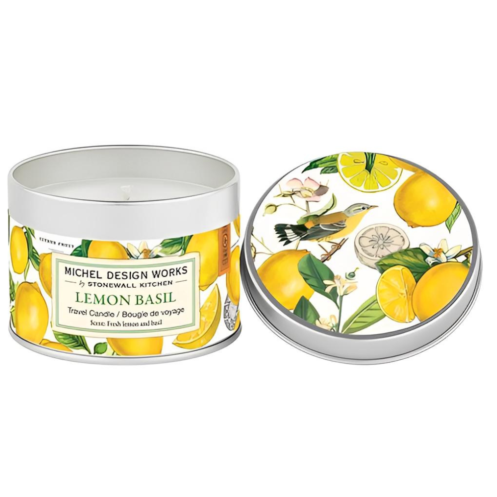 mini vela lata 20h lemon basil michel design works